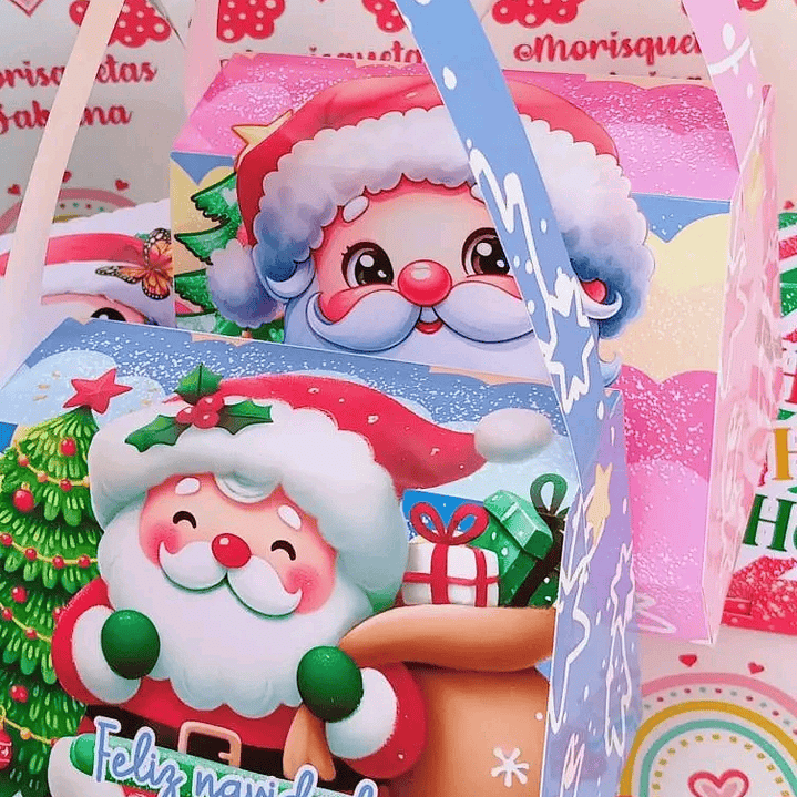 4 Diseños Plantillas Maletitas Navideñas Navidad Archivos PDF 3