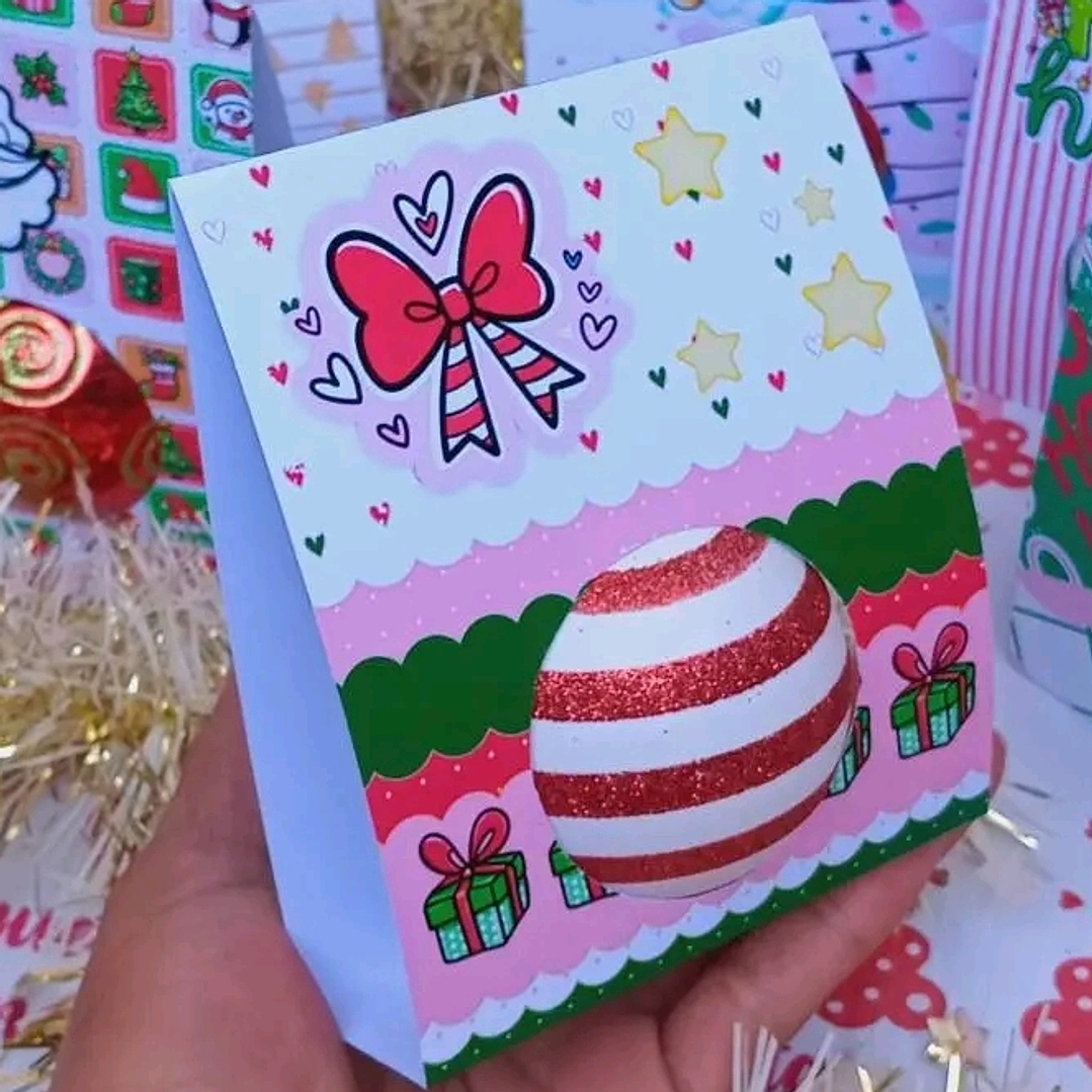 8 Diseños Plantillas Porta Esferas Navidad Archivos PDF 2