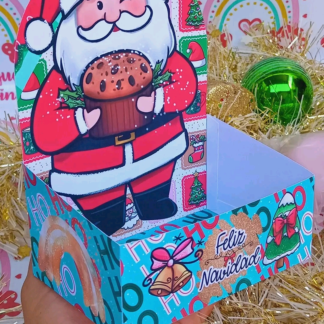 6 Diseños Plantillas Mini Bandejitas Navidad Archivos PDF 2