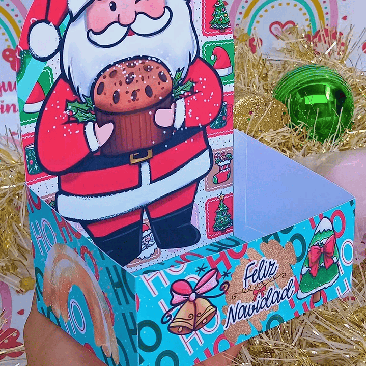 6 Diseños Plantillas Mini Bandejitas Navidad Archivos PDF 2