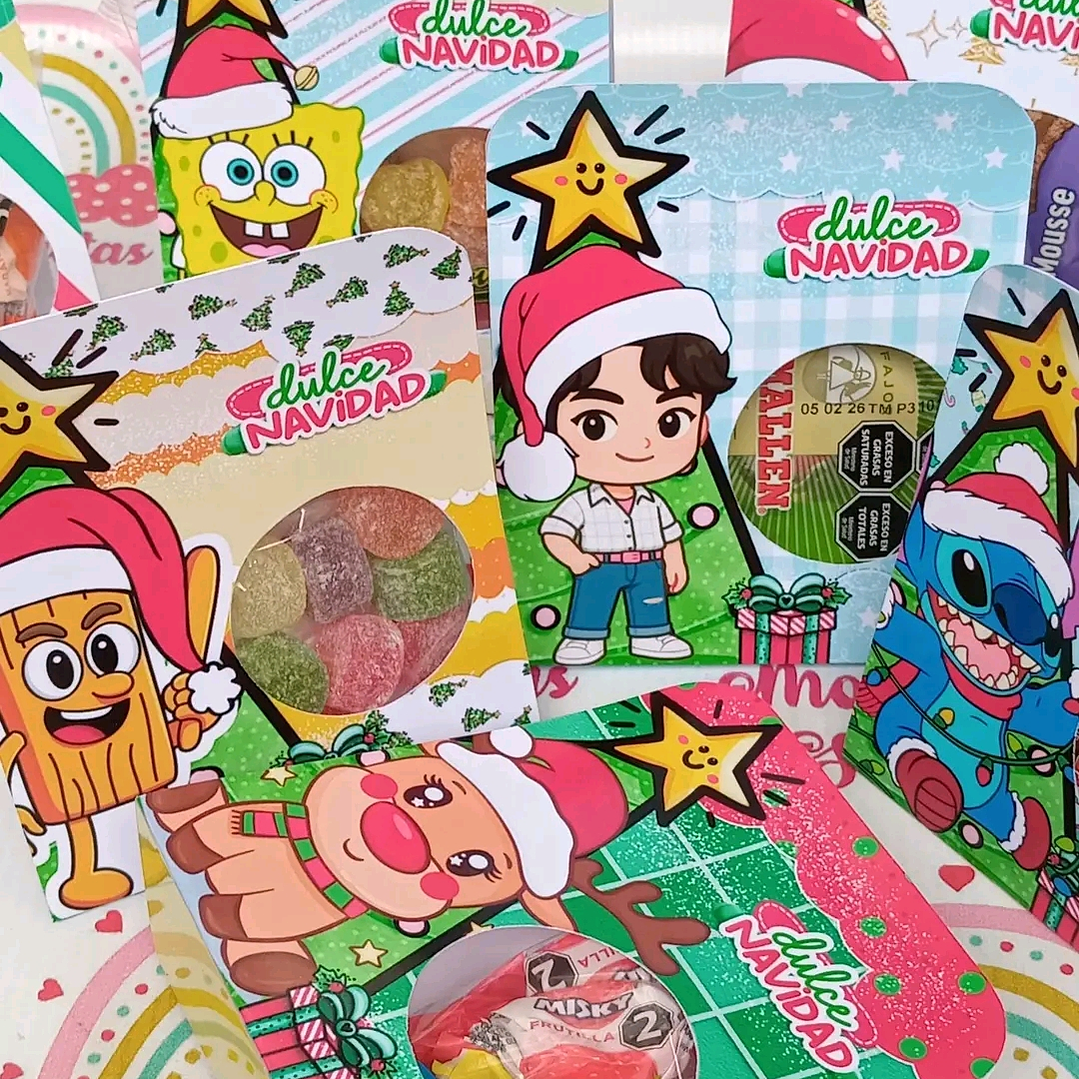 14 Diseños Plantillas Porta Dulces Navideños Archivo PDF 7