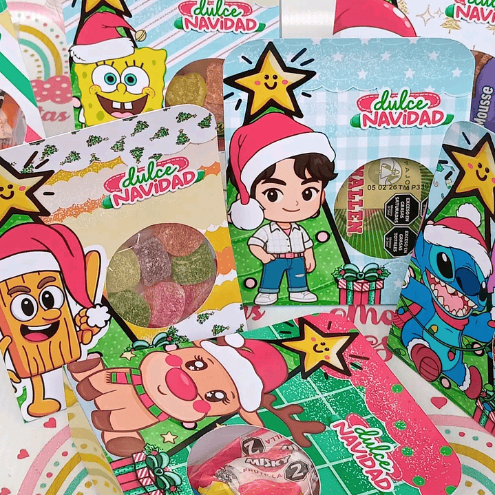 14 Diseños Plantillas Porta Dulces Navideños Archivo PDF 7