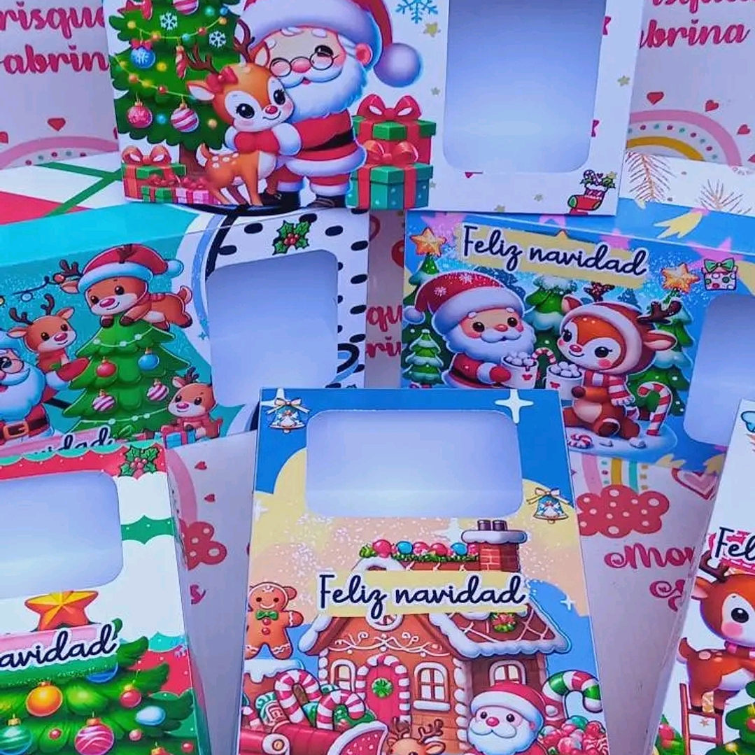 Diseños Plantillas Cajas Visor Navidad Archivos PDF 3