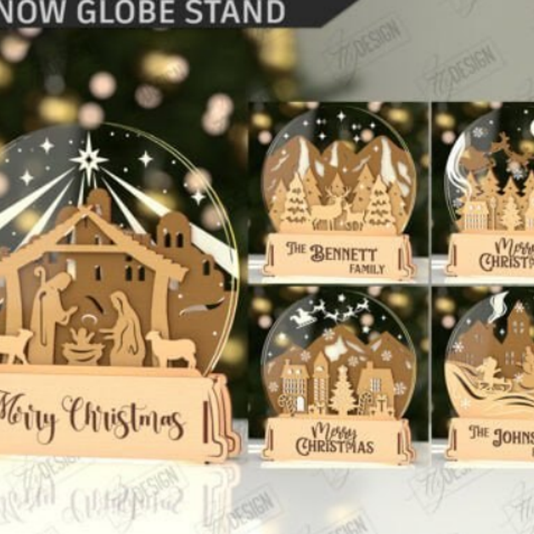 Pack Diseños Plantillas Corte Laser Navidad Archivos Dxf Pdf Svg Eps 7