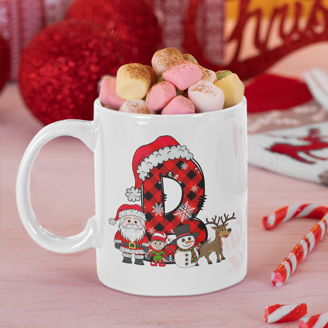 26 Diseños Plantillas Tazas y Poleras Camisetas Abc Santa y Personajes Navidad Archivos PNG 1