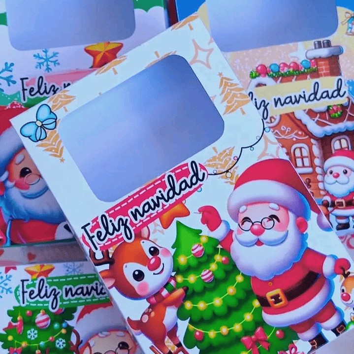 Diseños Plantillas Cajas Visor Navidad Archivos PDF 5