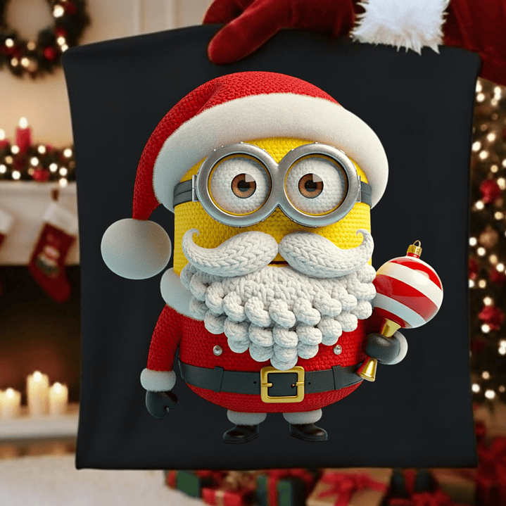 27 Diseños Plantillas Poleras Camisetas Efecto Bordado Personajes Navidad Archivos PNG 6