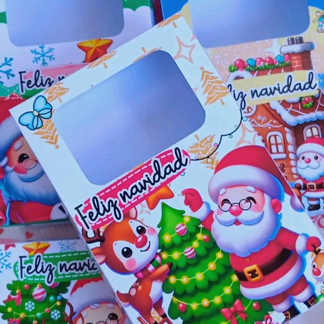 Diseños Plantillas Cajas Visor Navidad Archivos PDF 6