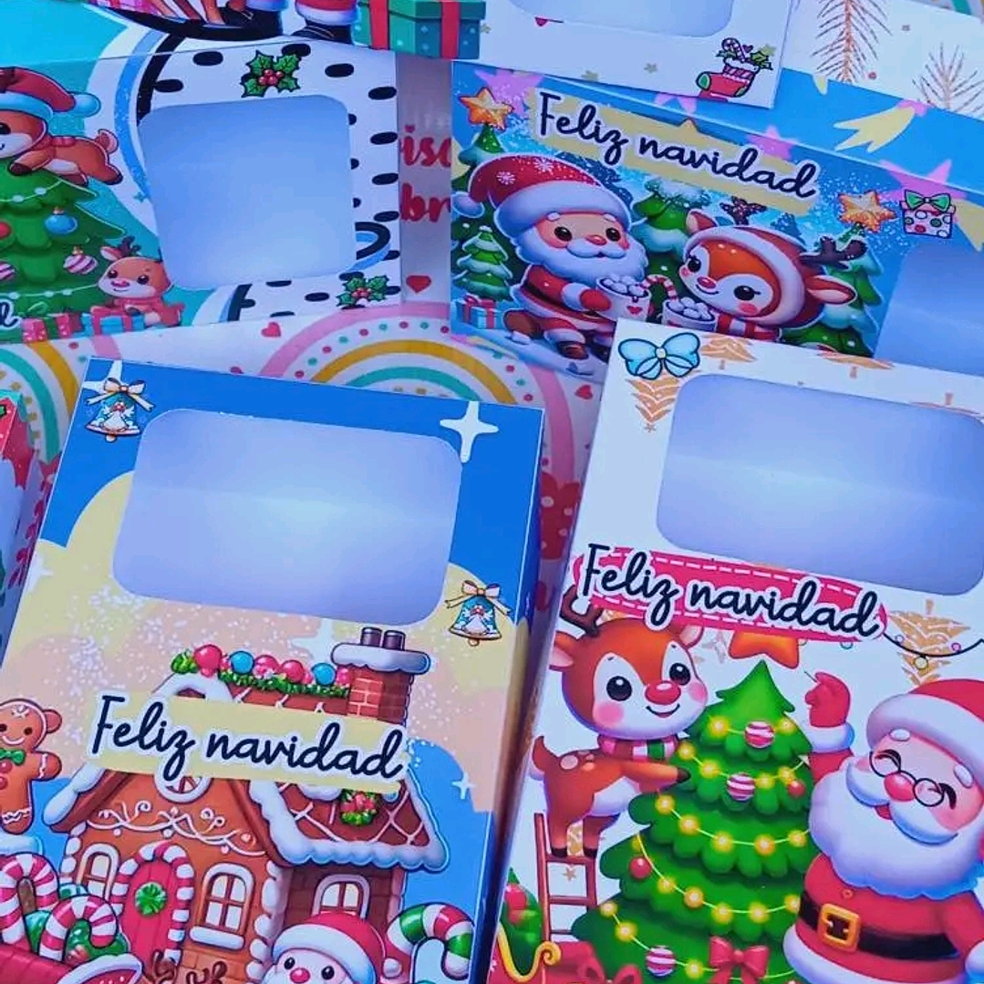 Diseños Plantillas Cajas Visor Navidad Archivos PDF 8