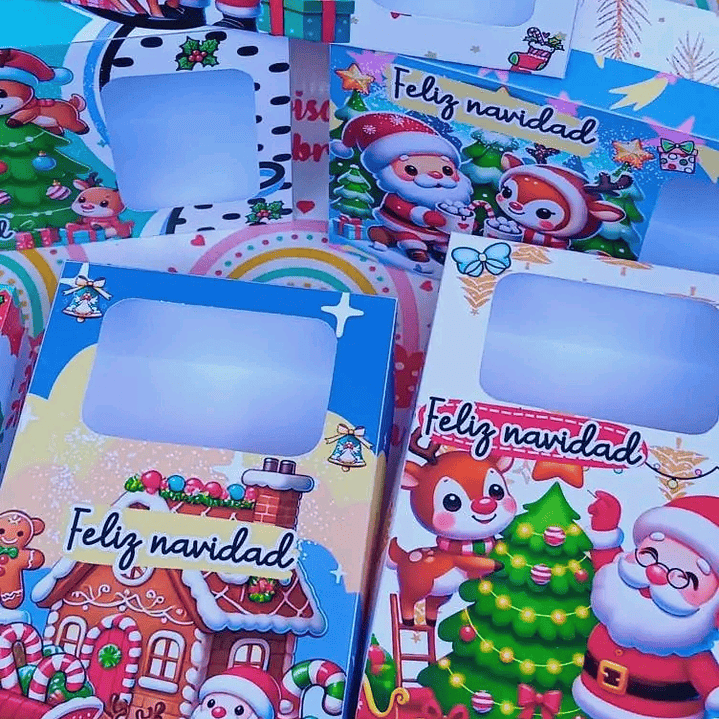 Diseños Plantillas Cajas Visor Navidad Archivos PDF 8