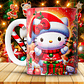 12 Diseños Plantillas Tazas Hello Kitty Navidad Archivos JPG - Miniatura 1