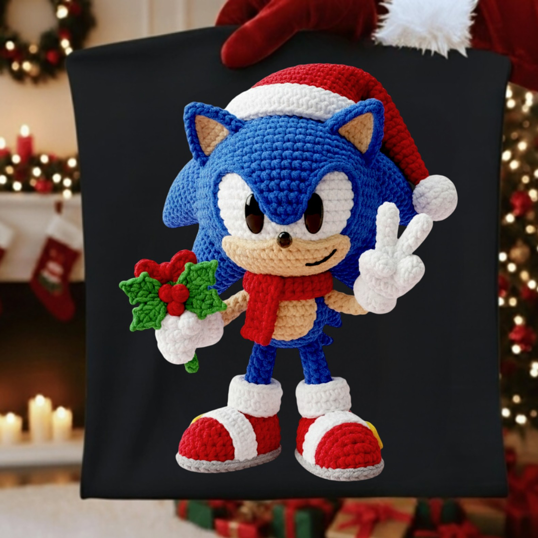 27 Diseños Plantillas Poleras Camisetas Efecto Bordado Personajes Navidad Archivos PNG 7