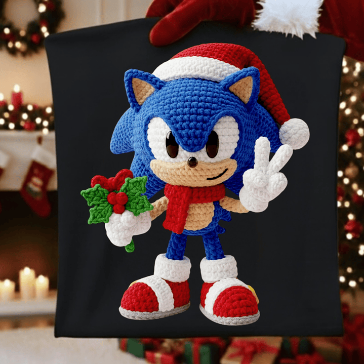 27 Diseños Plantillas Poleras Camisetas Efecto Bordado Personajes Navidad Archivos PNG 7