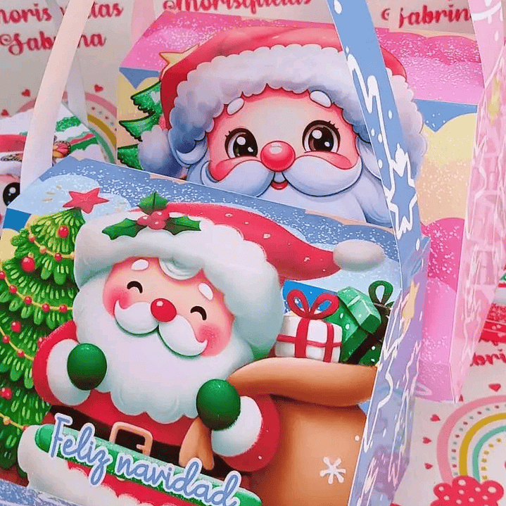 4 Diseños Plantillas Maletitas Navideñas Navidad Archivos PDF 9