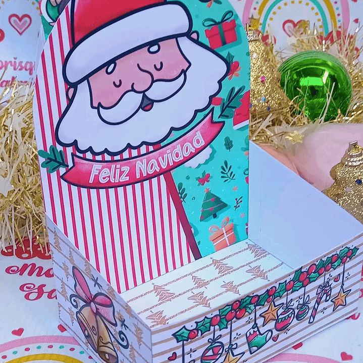 6 Diseños Plantillas Mini Bandejitas Navidad Archivos PDF 7