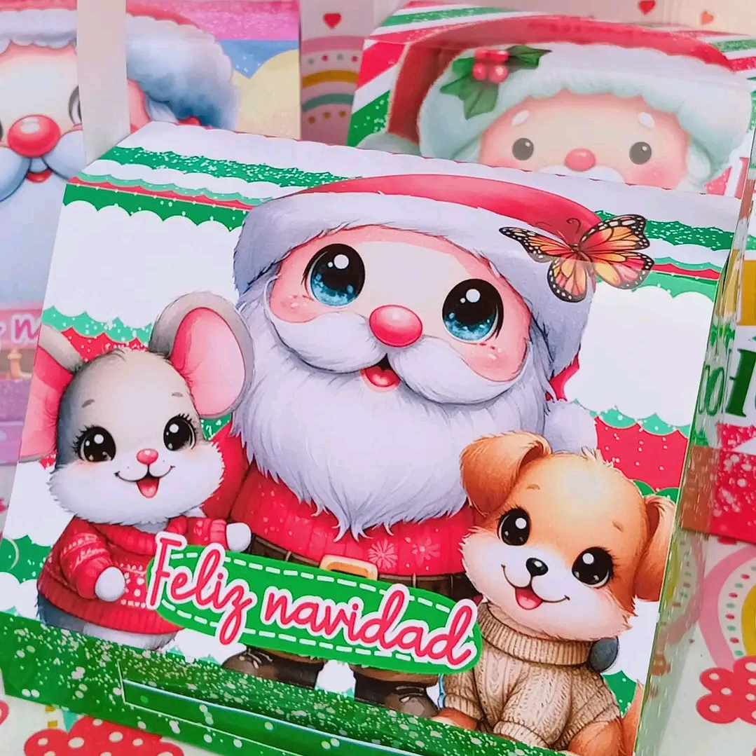 4 Diseños Plantillas Maletitas Navideñas Navidad Archivos PDF 10