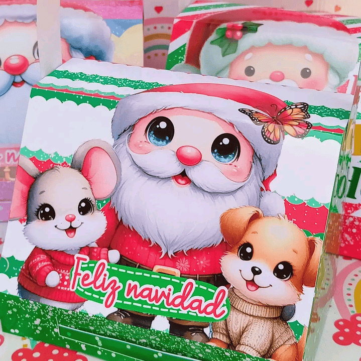 4 Diseños Plantillas Maletitas Navideñas Navidad Archivos PDF 10