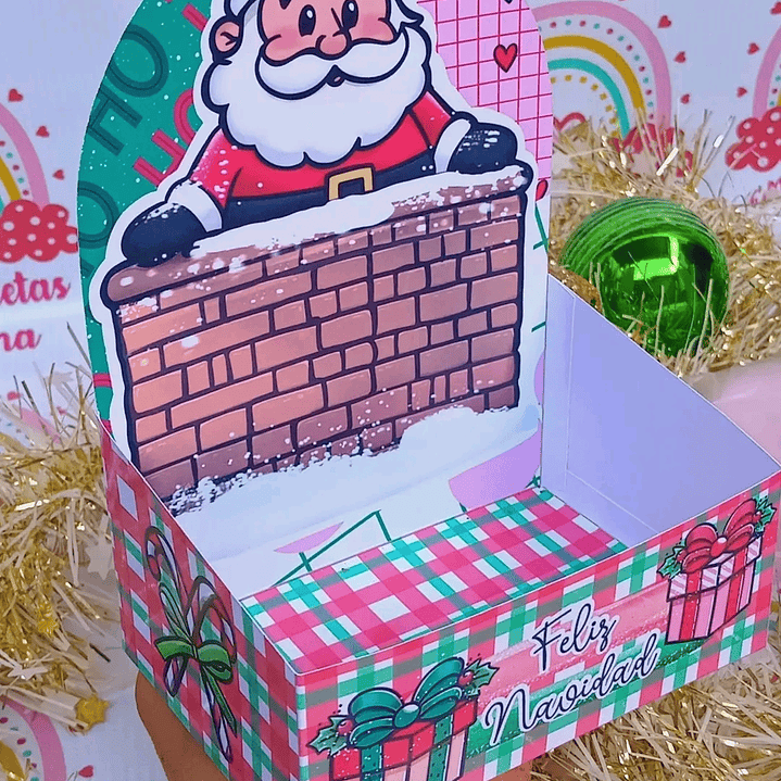 6 Diseños Plantillas Mini Bandejitas Navidad Archivos PDF 8