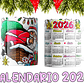 10 Diseños Plantillas Tazas Calendarios Cute navidad 2026 Editables PSD y Archivos PNG - Miniatura 2