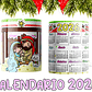 10 Diseños Plantillas Tazas Calendarios Cute navidad 2026 Editables PSD y Archivos PNG - Miniatura 3