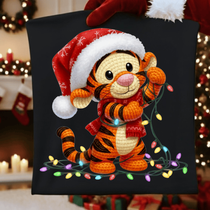 27 Diseños Plantillas Poleras Camisetas Efecto Bordado Personajes Navidad Archivos PNG 9