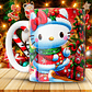 12 Diseños Plantillas Tazas Hello Kitty Navidad Archivos JPG - Miniatura 5