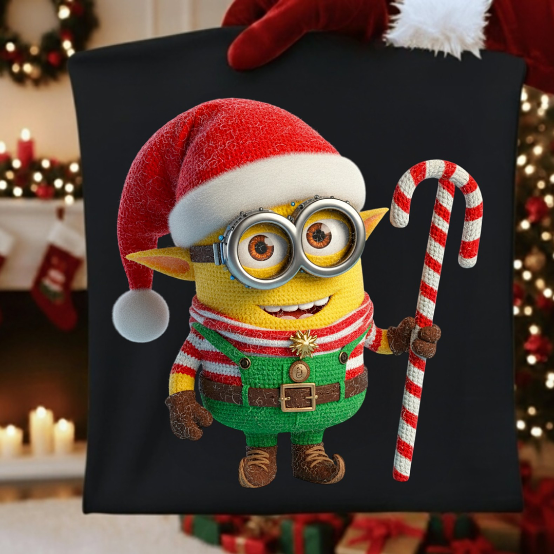 27 Diseños Plantillas Poleras Camisetas Efecto Bordado Personajes Navidad Archivos PNG 10