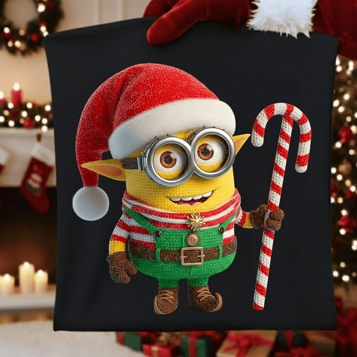 27 Diseños Plantillas Poleras Camisetas Efecto Bordado Personajes Navidad Archivos PNG 10