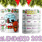 10 Diseños Plantillas Tazas Calendarios Cute navidad 2026 Editables PSD y Archivos PNG - Miniatura 5