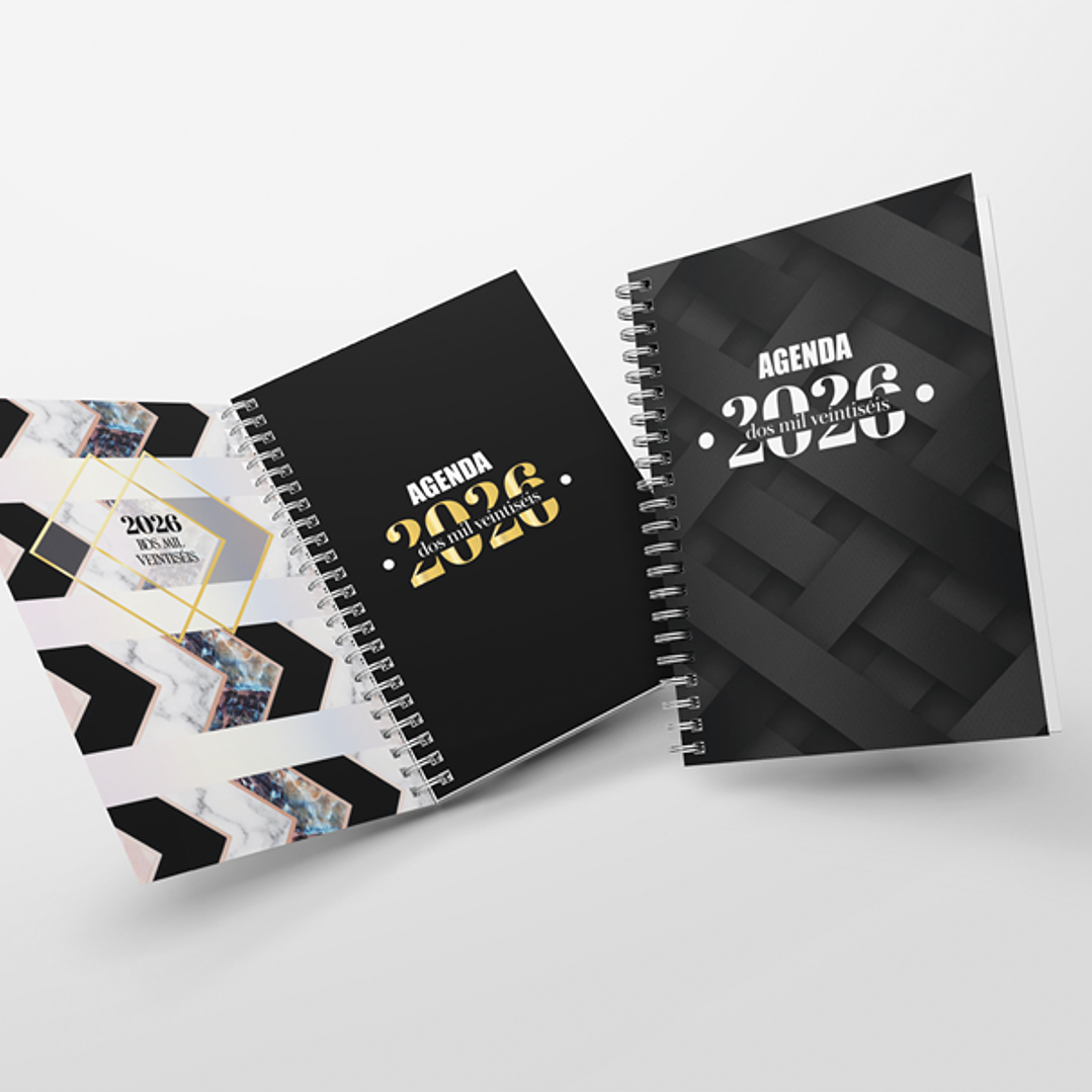 Diseños Plantillas Pack Agendas Portadas 2026 Archivos PDF y  PNG 2