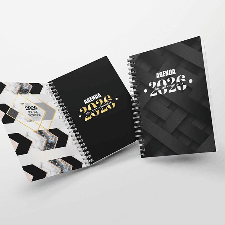 Diseños Plantillas Pack Agendas Portadas 2026 Archivos PDF y  PNG 2