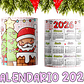 10 Diseños Plantillas Tazas Calendarios Cute navidad 2026 Editables PSD y Archivos PNG - Miniatura 6