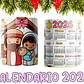 10 Diseños Plantillas Tazas Calendarios Cute navidad 2026 Editables PSD y Archivos PNG - Miniatura 7