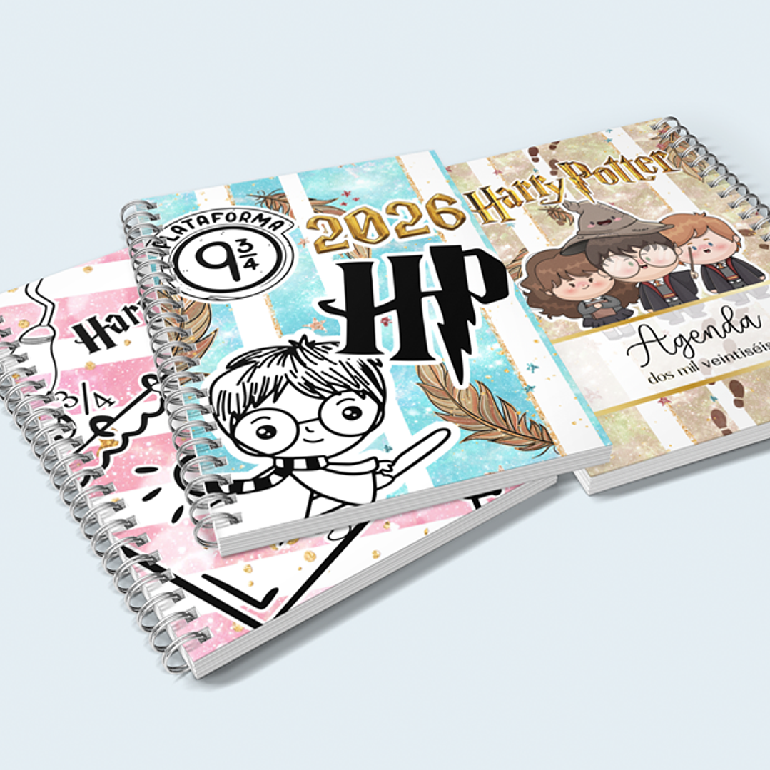 Diseños Plantillas Pack Agendas Portadas 2026 Archivos PDF y  PNG 4