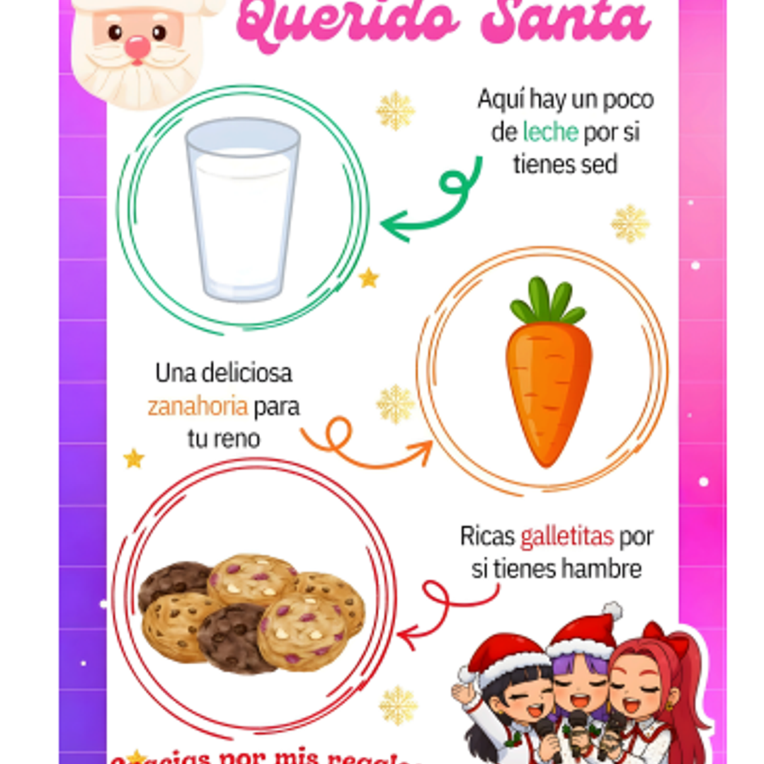 Diseños Plantillas Carta Santa K-pop Morado Archivos PDF 1