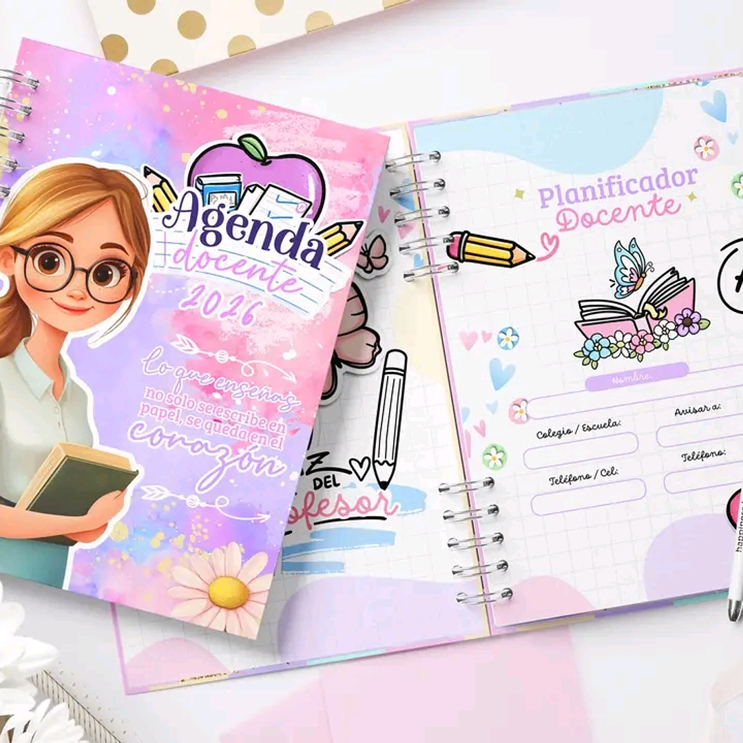 Diseños Plantillas Agenda Docente 2026-2027 Archivos PDF 4