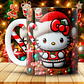 12 Diseños Plantillas Tazas Hello Kitty Navidad Archivos JPG - Miniatura 9