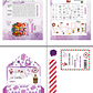 Diseños Plantillas Carta Santa K-pop Morado Archivos PDF - thumbnail 4