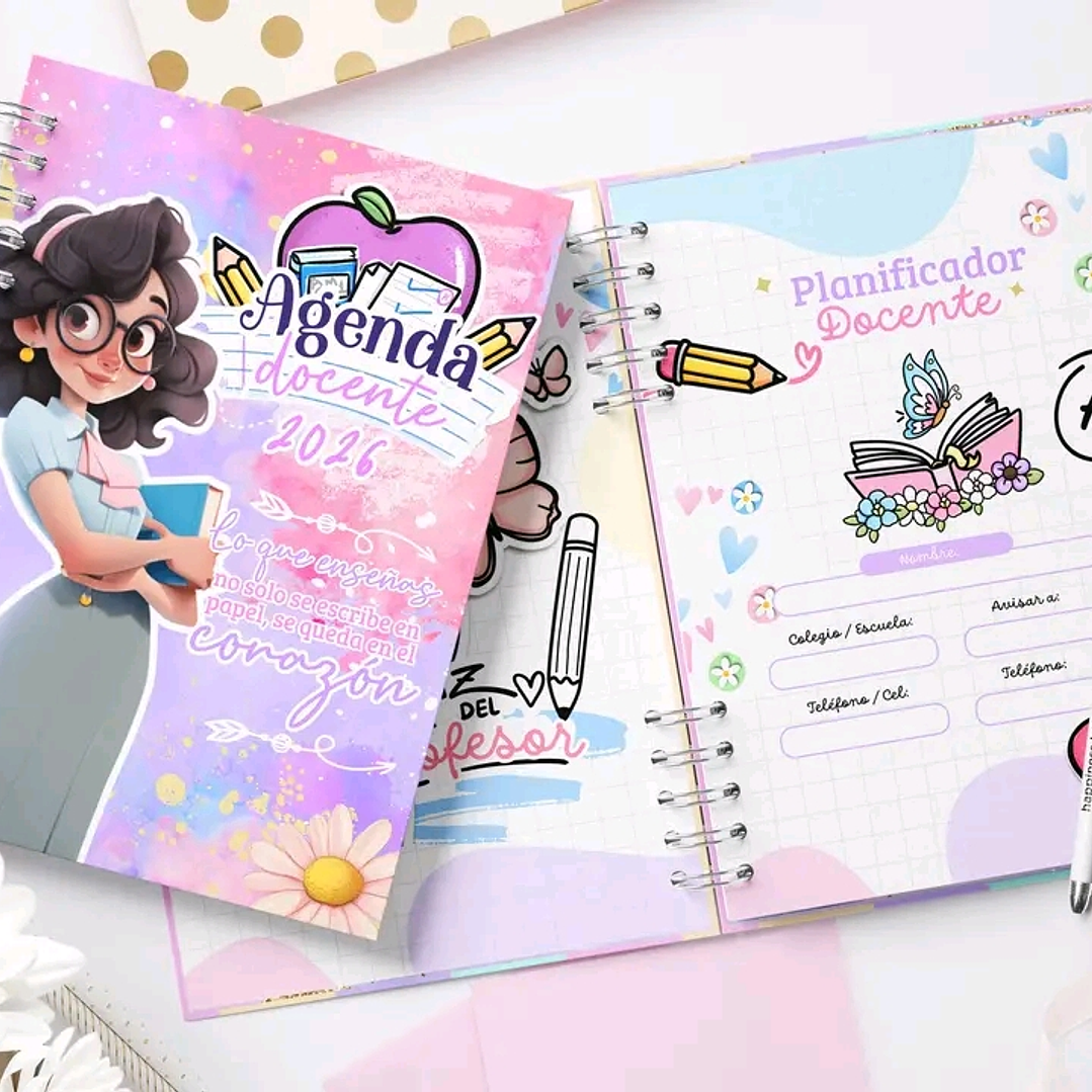 Diseños Plantillas Agenda Docente 2026-2027 Archivos PDF 6