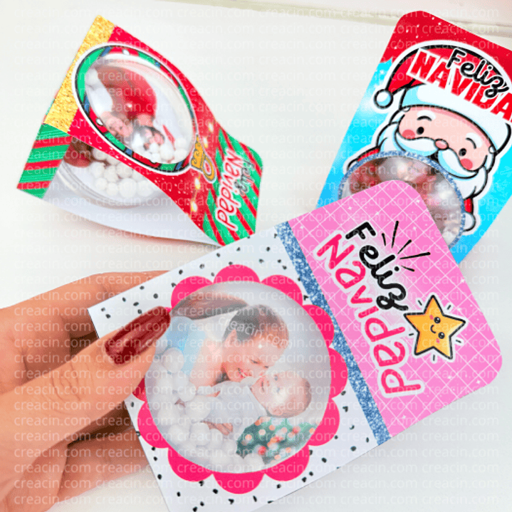 6 Diseños Plantillas Porta Esfera Navideños Archivos PDF 3