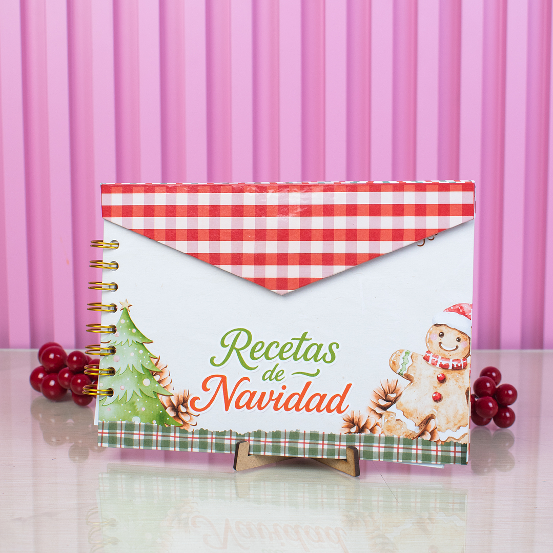 Diseños Plantillas Recetario y Casita Navidad Archivo Studio y PDF 1