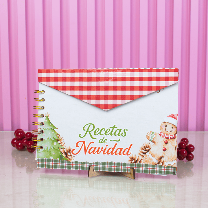 Diseños Plantillas Recetario y Casita Navidad Archivo Studio y PDF 1