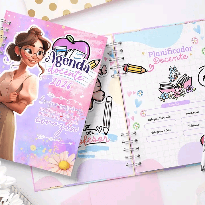 Diseños Plantillas Agenda Docente 2026-2027 Archivos PDF 8