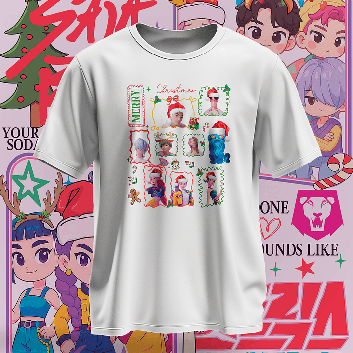 16 Diseños Plantillas Demon Hunters Navidad Archivos PNG 1