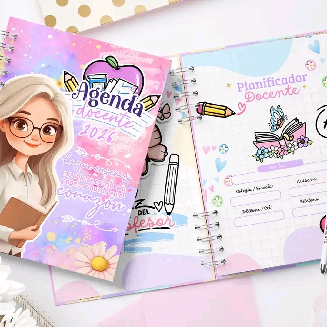 Diseños Plantillas Agenda Docente 2026-2027 Archivos PDF 9