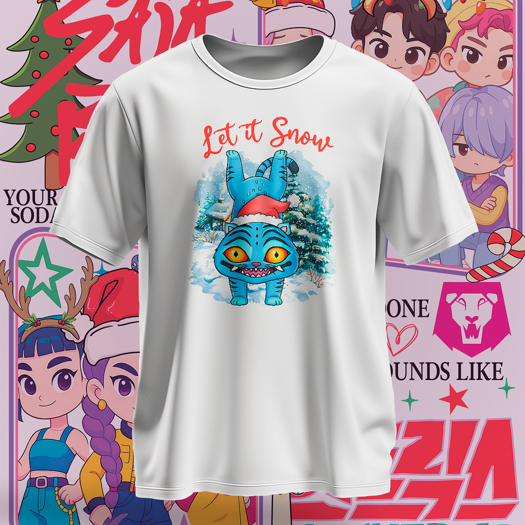 16 Diseños Plantillas Demon Hunters Navidad Archivos PNG 2