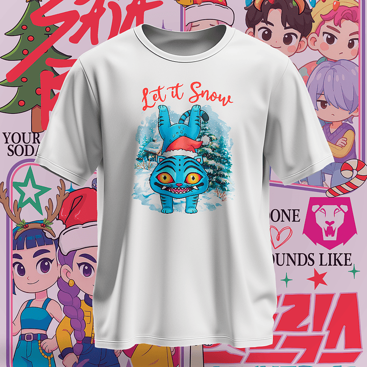 16 Diseños Plantillas Demon Hunters Navidad Archivos PNG 2