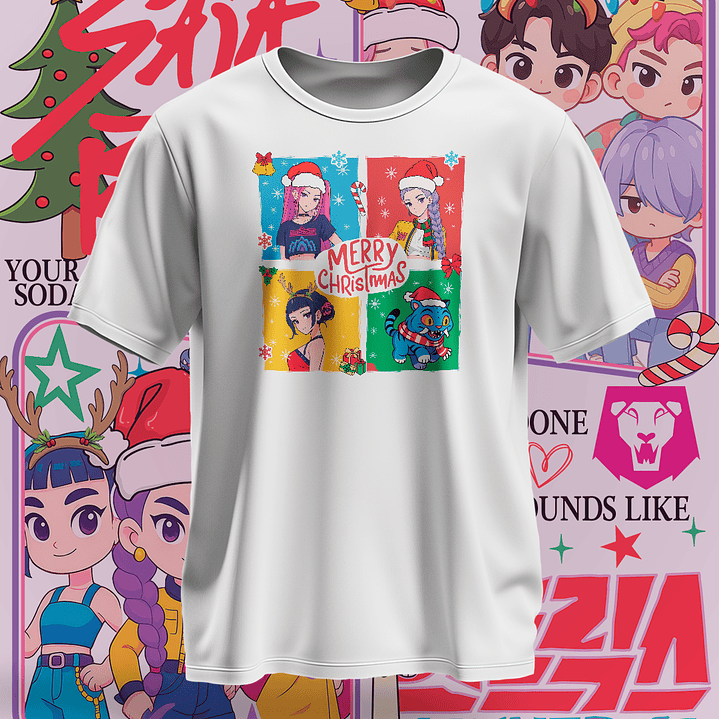 16 Diseños Plantillas Demon Hunters Navidad Archivos PNG 3