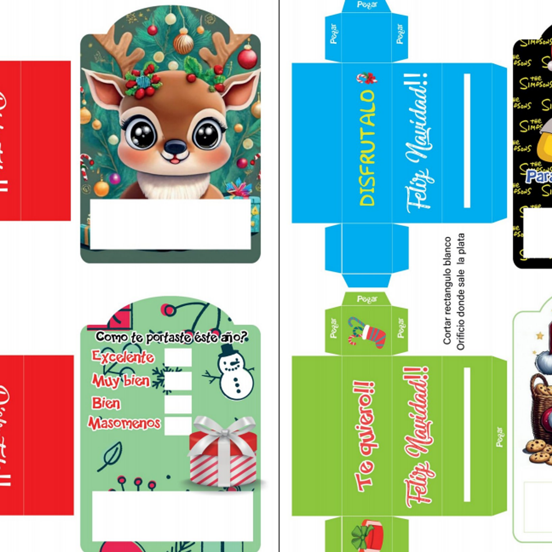 Diseños Plantillas Porta Billetes Navidad Archivos PDF 1