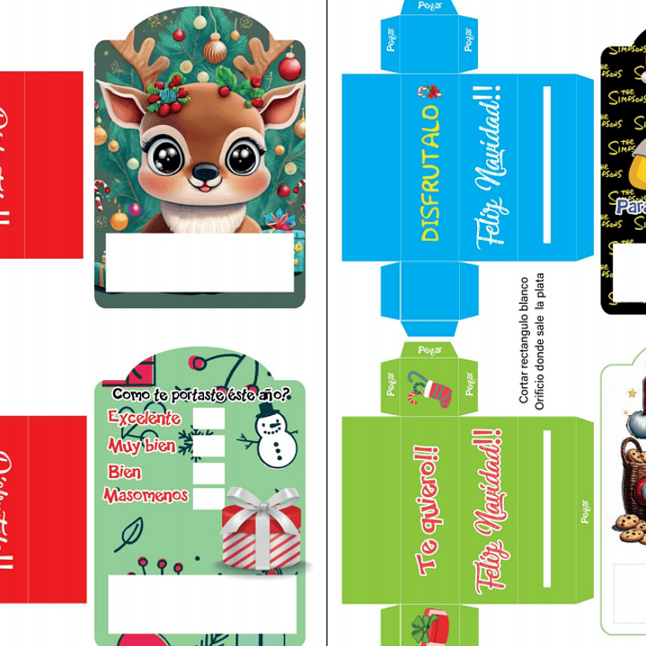 Diseños Plantillas Porta Billetes Navidad Archivos PDF 1